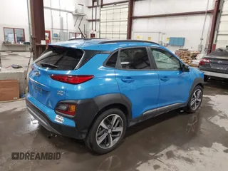 2018 Hyundai Kona Limited with VIN KM8K3CA55JU088433, listed as a IAAI auction lot 41407817 with 61,807 mi miles. Bid and sale history available at carsss.com. Image 4.