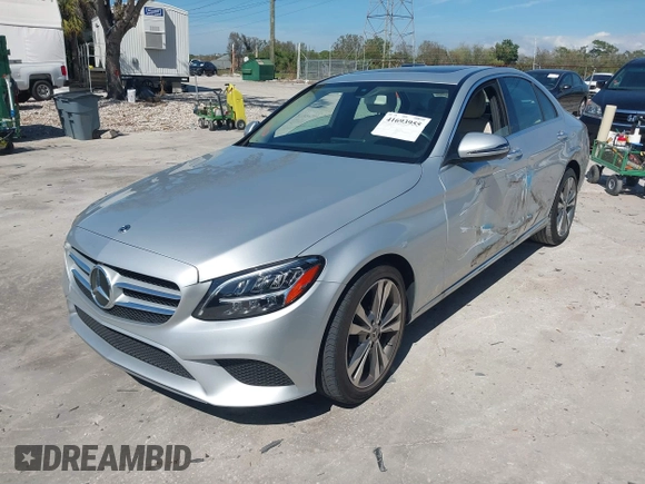 2020 Mercedes-Benz C 300 with VIN W1KWF8DB4LR598862, listed as a IAAI auction lot 41693955 with 19,238 mi miles and . Bid and sale history available at carsss.com. Image 17.