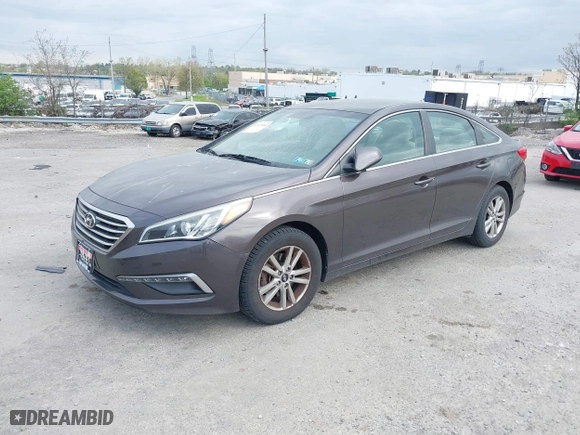 2015 Hyundai Sonata 2.4L SE with VIN 5NPE24AF8FH185663, listed as a IAAI auction lot 42029560 with 93,342 mi miles. Bid and sale history available at carsss.com. Image 2.