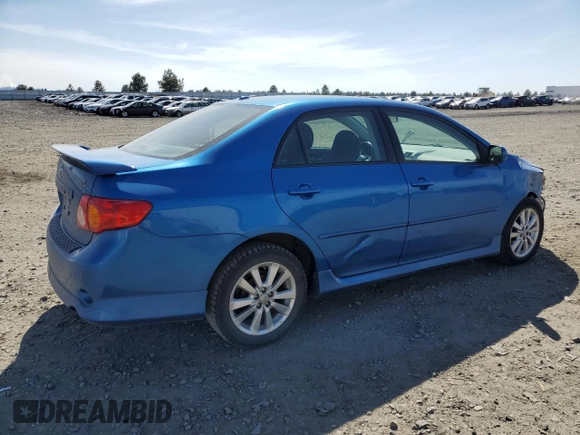 2009 Toyota Corolla with VIN 1NXBU40E79Z034678, listed as a Copart auction lot 53390285 with 173,593 mi miles and Salvage Title. Bid and sale history available at carsss.com. Image 3.