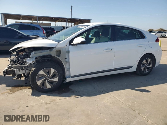2019 Hyundai Ioniq SEL with VIN KMHC75LCXKU134128, listed as a Copart auction lot 44266015 with 59,390 mi miles and Salvage Title. Bid and sale history available at DreamBid. Image 1.