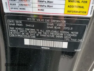 2009 Volvo C70 with VIN YV1MC67229J073388, listed as a Copart auction lot 46733025 with 77,580 mi miles and Clean Title. Bid and sale history available at carsss.com. Image 12.