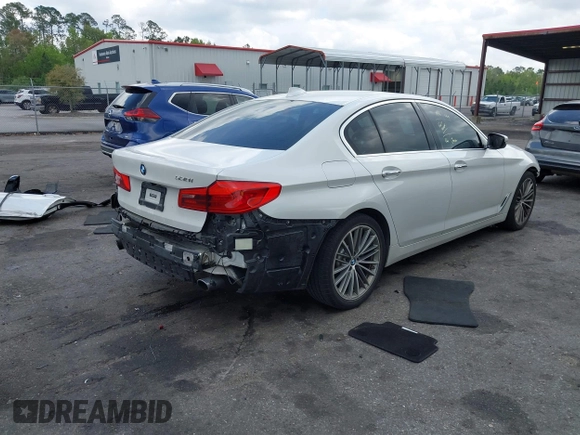 2018 BMW 5 Series 530i with VIN WBAJA5C55JWA38747, listed as a IAAI auction lot 41922937 with 100,951 mi miles and . Bid and sale history available at DreamBid. Image 4.