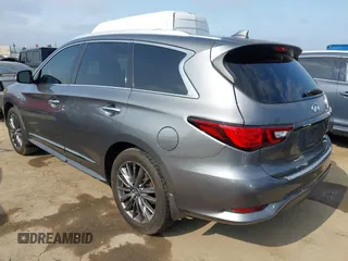 2020 Infiniti QX60 Luxe with VIN 5N1DL0MN2LC527549, listed as a IAAI auction lot 42408763 with 56,371 mi miles and . Bid and sale history available at DreamBid. Image 3.