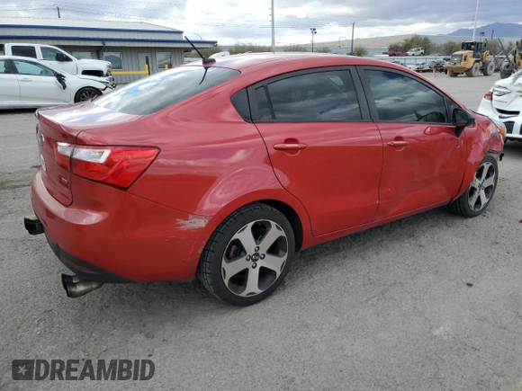 2012 Kia Rio LX with VIN KNADM4A31C6041886, listed as a Copart auction lot 49116205 with 160,011 mi miles and Salvage Title. Bid and sale history available at carsss.com. Image 3.