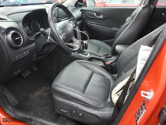 2018 Hyundai Kona Ultimate with VIN KM8K5CA5XJU115409, listed as a Copart auction lot 85286154 with 81,260 mi miles and Salvage Title. Bid and sale history available at carsss.com. Image 7.