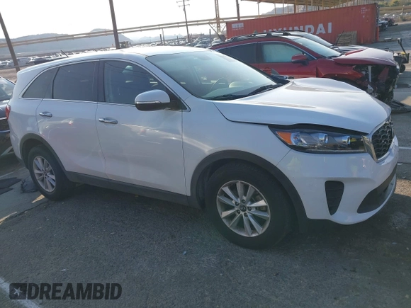 2019 Kia Sorento S V6 with VIN 5XYPG4A52KG558439, listed as a IAAI auction lot 41462127 with 73,552 mi miles. Bid and sale history available at carsss.com. Image 1.