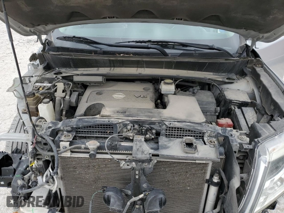 2016 Nissan Pathfinder SV with VIN 5N1AR2MN9GC637002, listed as a Copart auction lot 53257125 with 148,651 mi miles and Salvage Title. Bid and sale history available at carsss.com. Image 12.