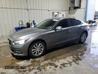 2017 Infiniti Q50 2.0t with VIN JN1CV7AP6HM642569, listed as a Copart auction lot 47852195 with 78,921 mi miles and Salvage Title. Bid and sale history available at carsss.com. Image 1.
