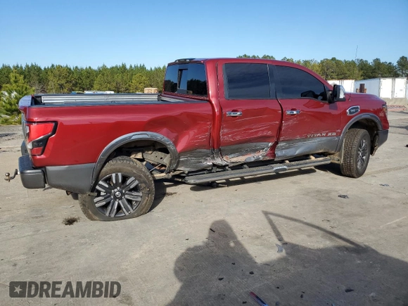 2021 Nissan Titan SV z VIN 1N6AA1FBXMN513634, wystawiony jako Copart lot #41454345 z przebiegiem 110 134 mil mil oraz Szkoda całkowita • Salvage title. Historia ofert i sprzedaży dostępna na DreamBid. Obrazek 3.