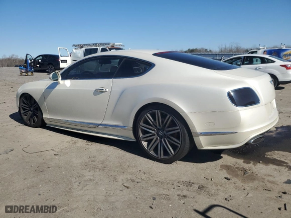 2015 Bentley Continental GT Speed with VIN SCBFJ7ZA6FC044185, listed as a Copart auction lot 45603485 with NaN miles and Salvage Title. Bid and sale history available at carsss.com. Image 2.