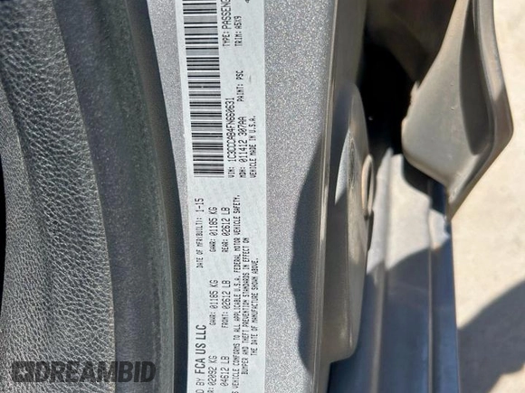 2015 Chrysler 200 Limited with VIN 1C3CCCAB4FN660631, listed as a Copart auction lot 59960725 with 204,751 mi miles and Clean title. Bid and sale history available at DreamBid. Image 10.