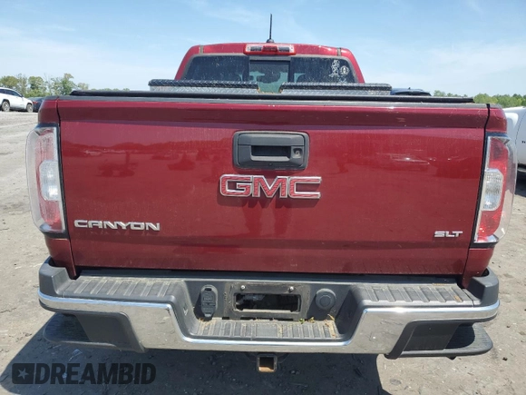 2017 GMC Canyon 4WD SLT with VIN 1GTP6DE14H1302564, listed as a Copart auction lot 54965815 with 214,501 mi miles and Clean Title. Bid and sale history available at carsss.com. Image 6.