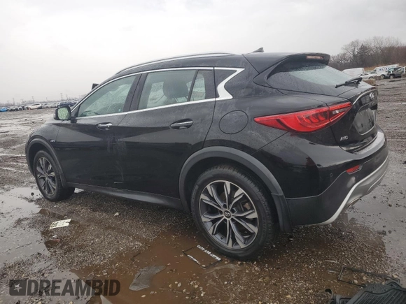 2017 Infiniti QX30 Luxury with VIN SJKCH5CR9HA032560, listed as a Copart auction lot 47092605 with 63,053 mi miles and Salvage title. Bid and sale history available at DreamBid. Image 2.