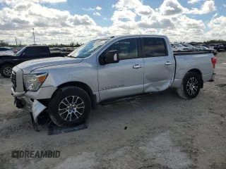 2020 Nissan Titan Platinum Reserve with VIN 1N6AA1EF6LN504075, listed as a Copart auction lot 46809915 with 100,196 mi miles and Non repairable. Bid and sale history available at DreamBid. Image 1.