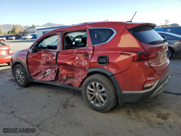 2020 Hyundai Santa Fe SE with VIN 5NMS2CAD9LH208095, listed as a Copart auction lot 85151444 with 206,090 mi miles and Salvage Title. Bid and sale history available at carsss.com. Image 2.