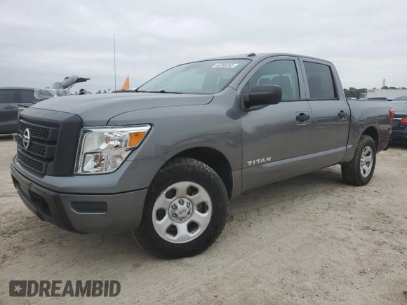 2021 Nissan Titan SV with VIN 1N6AA1EE2MN507967, listed as a Copart auction lot 45288265 with 53,293 mi miles and Salvage title. Bid and sale history available at DreamBid. Image 1.