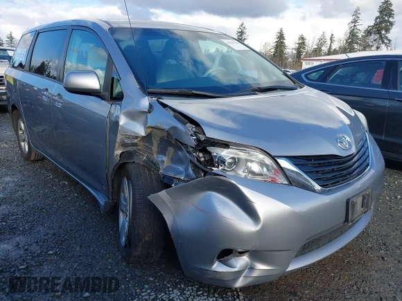 2012 Toyota Sienna with VIN 5TDKA3DC6CS015762, listed as a IAAI auction lot 41529216 with 219,136 mi miles and . Bid and sale history available at DreamBid. Image 1.