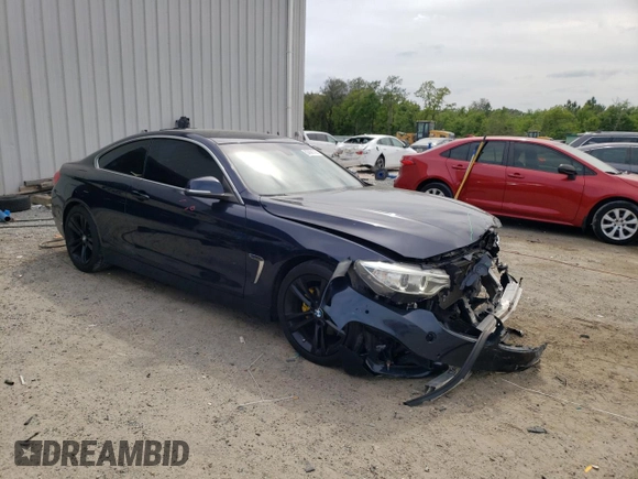 2016 BMW 4 Series 428i with VIN WBA3N7C52GK228544, listed as a Copart auction lot 53991705 with 103,218 mi miles and Salvage title. Bid and sale history available at DreamBid. Image 4.