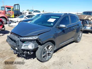 2019 Hyundai Kona Limited with VIN KM8K33A57KU223932, listed as a IAAI auction lot 41869416 with 102,424 mi miles. Bid and sale history available at carsss.com. Image 18.
