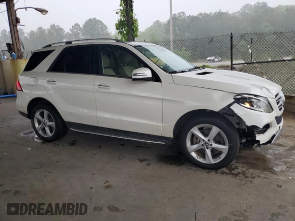 2018 Mercedes-Benz GLE 350 with VIN 4JGDA5JB5JB012500, listed as a Copart auction lot 55888065 with 122,955 mi miles and Salvage title. Bid and sale history available at DreamBid. Image 4.