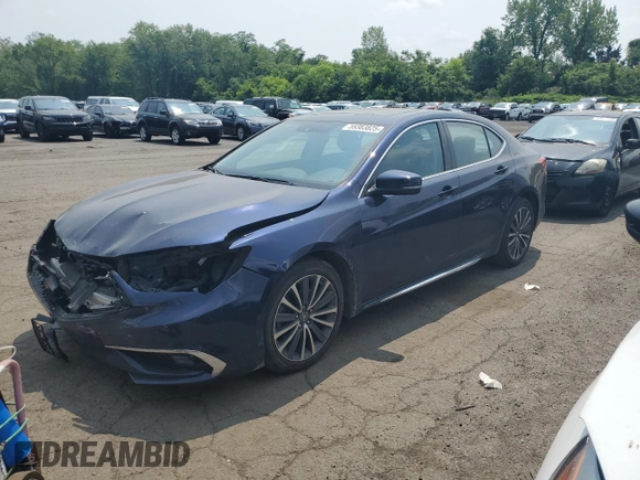 2018 Acura TLX Advance with VIN 19UUB3F73JA003800, listed as a Copart auction lot 59383825 with 72,071 mi miles and Salvage title. Bid and sale history available at DreamBid. Image 1.