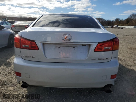 2006 Lexus IS 250 with VIN JTHCK262262004364, listed as a Copart auction lot 80584384 with 219,592 mi miles and Clean Title. Bid and sale history available at DreamBid. Image 6.