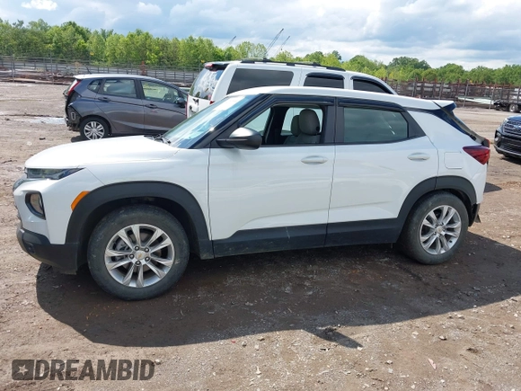 2022 Chevrolet TrailBlazer LS with VIN KL79MMS21NB104751, listed as a IAAI auction lot 42157858 with 25,669 mi miles and . Bid and sale history available at DreamBid. Image 14.