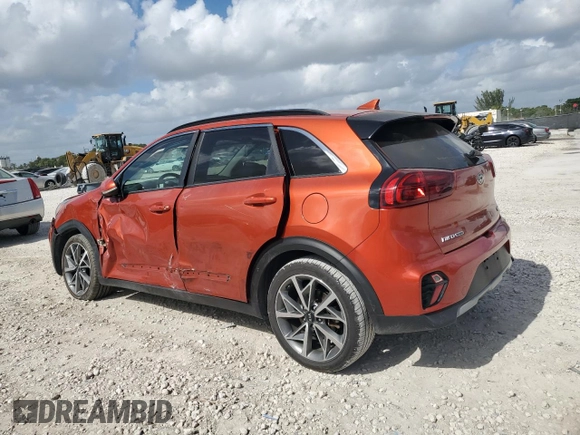 2021 Kia Niro Touring with VIN KNDCC3LC7M5463144, listed as a Copart auction lot 80680704 with 53,290 mi miles and Non Repairable. Bid and sale history available at carsss.com. Image 2.