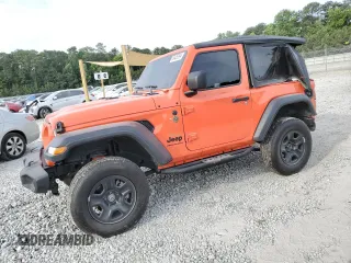 2023 Jeep Wrangler Sport with VIN 1C4HJXAG0PW656291, listed as a Copart auction lot 59425594 with 14,632 mi miles and Salvage title. Bid and sale history available at DreamBid. Image 1.
