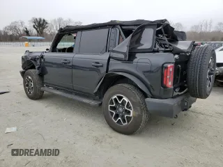 2024 Ford Bronco Outer Banks z VIN 1FMEE8BP6RLA07333, wystawiony jako Copart lot #50862875 z przebiegiem 11 348 mil mil oraz Szkoda całkowita • Salvage title. Historia ofert i sprzedaży dostępna na DreamBid. Obrazek 2.