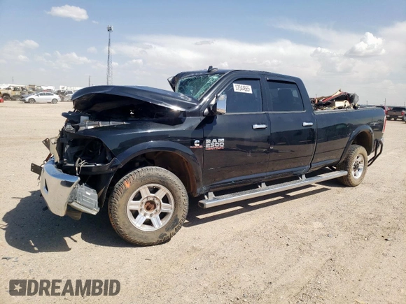2013 Ram 2500 Laramie с VIN 3C6UR5KL3DG607689, выставлен на аукционе Copart как лот 57344665 с пробегом 88 283 миль миль и Списание • Salvage title. История ставок и продаж доступна на DreamBid. Изображение 1.