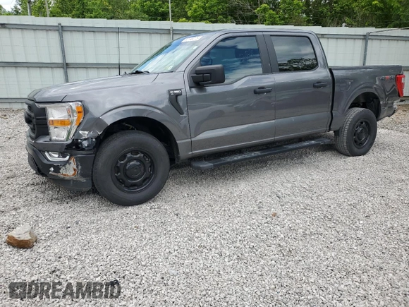 2022 Ford F-150 XL with VIN 1FTEW1EP9NKD36368, listed as a Copart auction lot 57140275 with 52,153 mi miles and Salvage title. Bid and sale history available at DreamBid. Image 1.