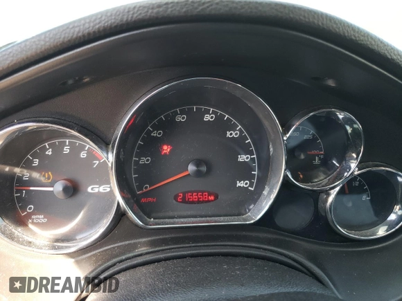 2009 Pontiac G6 w/1SA *Ltd Avail* with VIN 1G2ZG57N294125190, listed as a Copart auction lot 69591384 with 215,658 mi miles and Salvage Title. Bid and sale history available at carsss.com. Image 9.