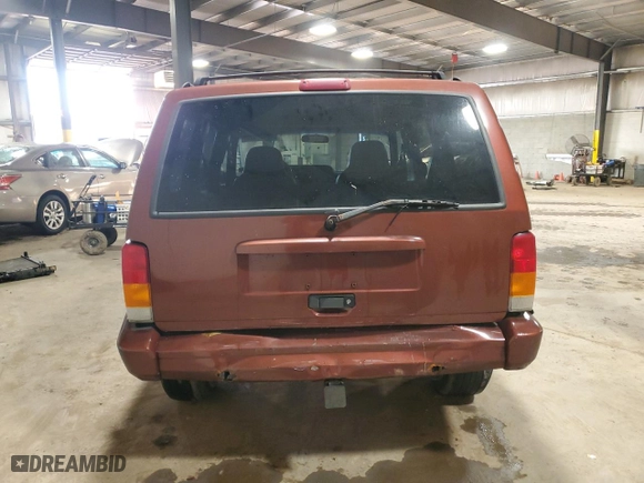 2001 Jeep Cherokee Sport with VIN 1J4FF48SX1L630205, listed as a Copart auction lot 48139955 with 0 mi miles and Salvage Title. Bid and sale history available at carsss.com. Image 6.