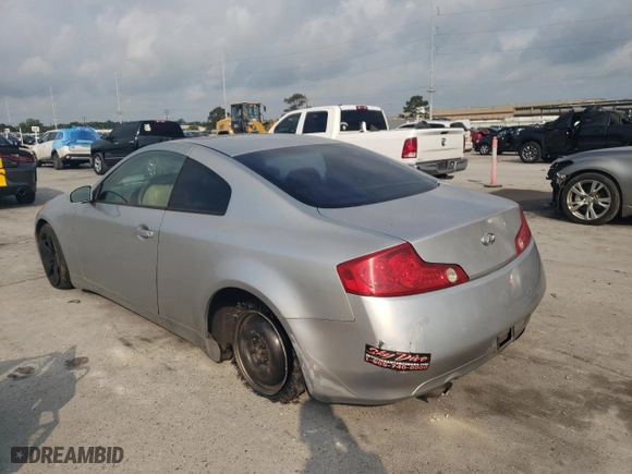 2003 Infiniti G35 Coupe w/Leather with VIN JNKCV54E53M200398, listed as a Copart auction lot 53337494 with 224974 miles and Salvage Title. Bid and sale history available at carsss.com. Image 2.