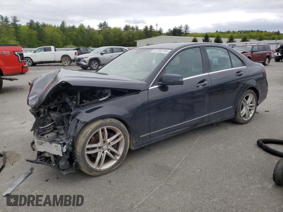 2012 Mercedes-Benz C 300 Sport with VIN WDDGF8BBXCR193158, listed as a Copart auction lot 57283155 with 108,486 mi miles and Salvage title. Bid and sale history available at DreamBid. Image 1.