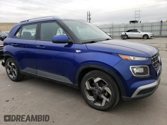 2022 Hyundai Venue Limited with VIN KMHRC8A30NU166729, listed as a Copart auction lot 47734835 with 45,714 mi miles and Salvage Title. Bid and sale history available at DreamBid. Image 4.