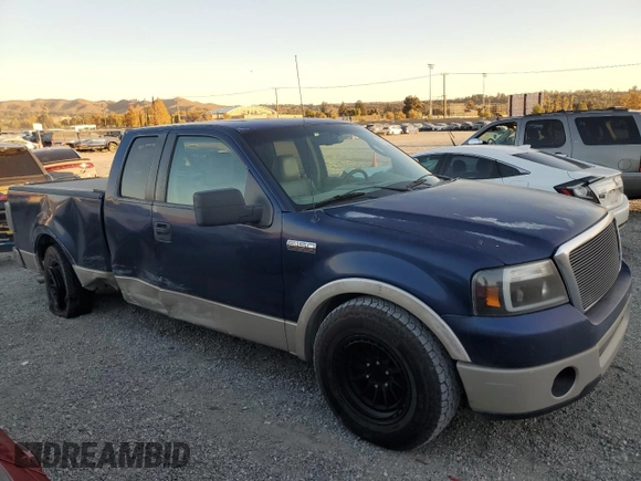 2007 Ford F-150 XLT with VIN 1FTPX12587FA77795, listed as a Copart auction lot 81786534 with 191,340 mi miles and Salvage Title. Bid and sale history available at carsss.com. Image 4.