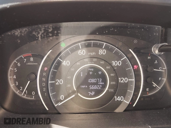 2014 Honda CR-V EX with VIN 5J6RM4H50EL083223, listed as a IAAI auction lot 42133983 with 108,073 mi miles and . Bid and sale history available at DreamBid. Image 15.