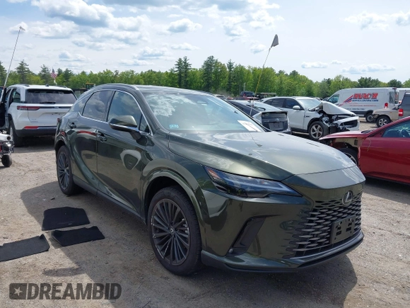 2025 Lexus RX 350 z VIN 2T2BAMCA7SC098174, wystawiony jako IAAI lot #42294965 z przebiegiem 3 845 mil mil oraz . Historia ofert i sprzedaży dostępna na DreamBid. Obrazek 1.