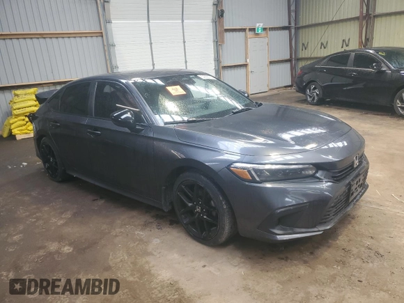 2022 Honda Civic Sport z VIN 2HGFE2F55NH111268, wystawiony jako Copart lot #57655735 z przebiegiem Nie podano mil oraz Szkoda całkowita • Salvage title. Historia ofert i sprzedaży dostępna na DreamBid. Obrazek 4.
