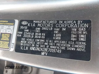 2014 Kia Soul with VIN KNDJN2A28E7019749, listed as a IAAI auction lot 41562826 with 65,610 mi miles. Bid and sale history available at carsss.com. Image 9.