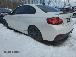 2017 BMW 2 Series M240i xDrive with VIN WBA2G3C51HV640971, listed as a Copart auction lot 43590235 with 84,600 mi miles and Salvage Title. Bid and sale history available at carsss.com. Image 2.
