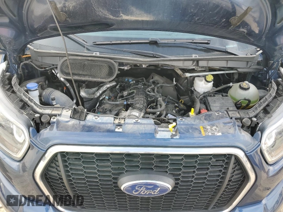 2021 Ford Transit with VIN 1FBAX9CG4MKA02913, listed as a Copart auction lot 86666774 with 29,881 mi miles and Salvage Title. Bid and sale history available at DreamBid. Image 12.