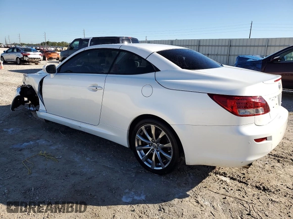 2013 Lexus IS 250 C z VIN JTHFF2C24D2527923, wystawiony jako Copart lot #82356464 z przebiegiem 55 593 mil mil oraz Szkoda całkowita • Salvage title. Historia ofert i sprzedaży dostępna na DreamBid. Obrazek 2.