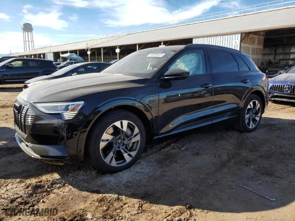 2022 Audi e-tron Premium with VIN WA1AAAGE1NB027402, listed as a Copart auction lot 36390923 with 3,458 mi miles. Bid and sale history available at carsss.com. Image 1.