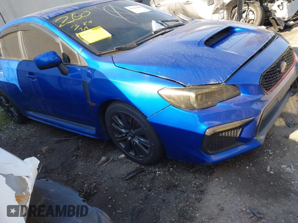 2020 Subaru WRX with VIN JF1VA1A6XL9830888, listed as a IAAI auction lot 41684685 with 56,855 mi miles. Bid and sale history available at carsss.com. Image 1.