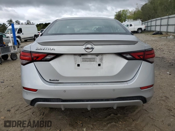 2021 Nissan Sentra S with VIN 3N1AB8BV7MY252560, listed as a Copart auction lot 52709945 with 26,641 mi miles and Salvage Title. Bid and sale history available at DreamBid. Image 6.