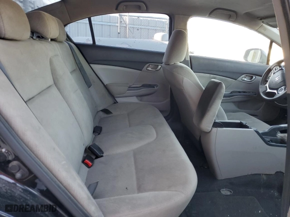2013 Honda Civic Sdn LX with VIN 19XFB2F5XDE228412, listed as a Copart auction lot 52448675 with 362,372 mi miles and Clean Title. Bid and sale history available at carsss.com. Image 10.